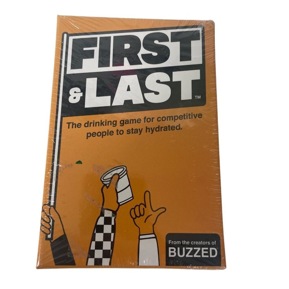 First & Last Drinking Game Competitive Fun Party Game For Adults 21+